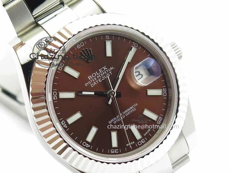 MiroTime 1221 DateJust II 41mm SS BP Maker Best Edition Brown Dial On SS Bracelet SA Modern 3734